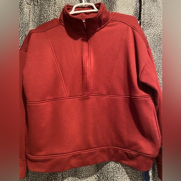 Burgundy Half-Zip Sweater - Picture 2 of 5